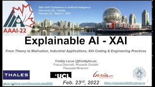 Explainable AI From Theory to Motivation Applications XAI Coding amp Eng Prac  AAAI 2022 Tutorial [upl. by Nnylhtak]