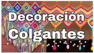 Decoración del hogar Colgantes para pared tejidos a crochet [upl. by Teddman351]