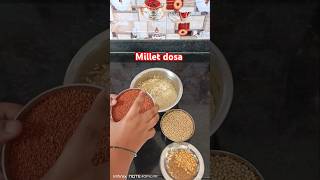 Millet dosa healthy breakfast recipe👌😋 food [upl. by Nanyk]