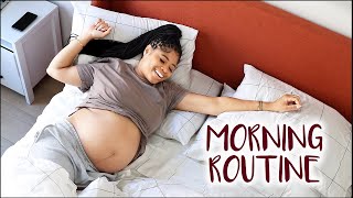 HEALTHY PREGNANCY MORNING ROUTINE ☀️  Nursery Plans  Baby Essentials Haul [upl. by Quince830]