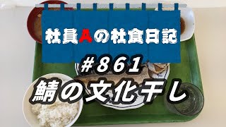 【社食日記】鯖の文化干し【サラメシNo0861】 [upl. by Lienahs987]