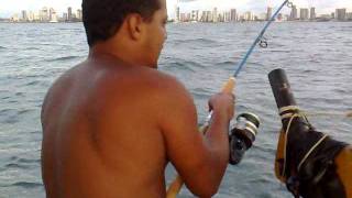 Pesca Recife  Peixe Serra [upl. by Nylakcaj599]