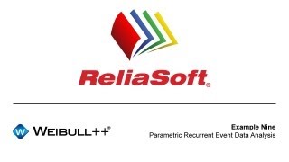 Weibull Example 9 Parametric Recurrent Event Data Analysis [upl. by Irdua270]