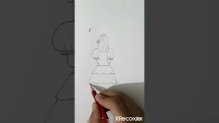 Girl drawing easy girl drawing shorts girldrawing drawing [upl. by Evy]