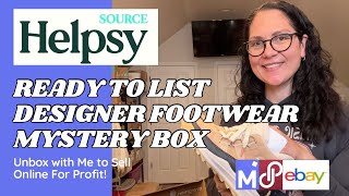 Helpsy Source Secondhand Designer Ready to List Shoes  Unbox with Me to Resell on Poshmark amp eBay [upl. by Nnairam576]