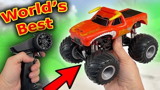 Ultimate Micro RC Monster Truck can do backflips [upl. by Ynffit464]