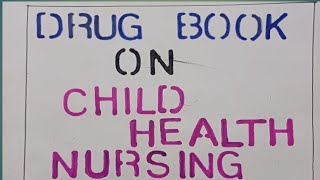 Drug Book On child health nursingDrug study on pediatricdrugstudy nursingimaginaryclasses1069 [upl. by Anaynek]