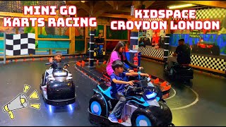 Mini Go Karts Racing At KidsPace Croydon London UK [upl. by Nelan35]