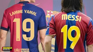 FC BARCELONA  Lamine Yamal lucirá el 19  Barça [upl. by Enyale]