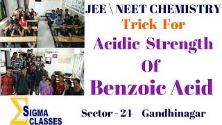 Acidic Strength Of Benzoic Acid  CHEMISTRY  IIT  JEE  NEET  By Chintan Sir [upl. by Yrol]