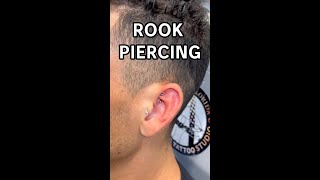 rook piercing with needle [upl. by Nera677]