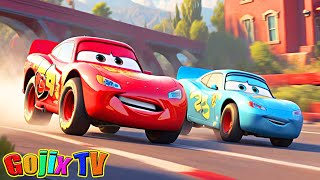 Lightning McQueen and Sally Carrera Cars  Part 2  Nursery Rhymes amp Kids Songs [upl. by Loreen900]