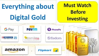 Digital Gold  How to Buy Where to Buy Paytm Gold  Google Pay amp Phone Pe Amazon amp Flipkart Gold [upl. by Tarkany]