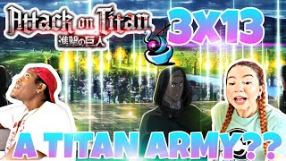 ATTACK ON TITAN 3X13 quotTHE TOWN WHERE EVERYTHING BEGANquot REACTIONREVIEW  ANIME EATS [upl. by Henigman]