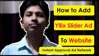 How to Add Yllix Slider Ads to Webisite  New Yllix Ad Format for Blogger and Wordpress [upl. by Seidule]