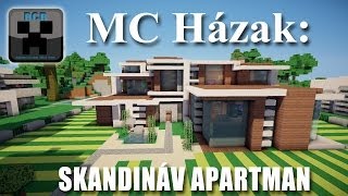 Minecraft Házak  Skandináv Apartman [upl. by Ahders]