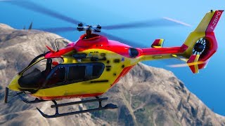 GTA 5 SECOURS EN HÉLICOPTÈRE EC145 SÉCURITE CIVILE 3 [upl. by Norrehc]