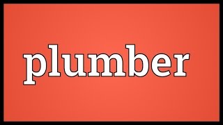 Plumber Meaning [upl. by Enitsrik]