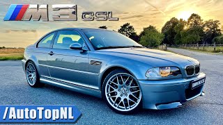 BMW M3 CSL E46  REVIEW on AUTOBAHN by AutoTopNL [upl. by Aynwat76]