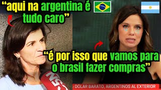 EITA BRASILEIRA FALA NA CARA DE ARGENTINA A VERDADE quotAQUI TÁ TUDO CARO NO BRASIL É MAIS BARATOquot [upl. by Norbie758]