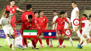 🔴 LAOS vs IRAN  AFC ASIAN CUP U20 [upl. by Emilia]