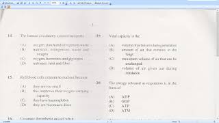 CXC PAST PAPER  2006 HUMAN AND SOCIAL BIOLOGY MULTIPLY CHOICE [upl. by Yvi]