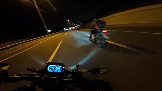 Suzuki GsxS1000 Pure Sound  Night Ride 4K  Full Throttle With 765Rs [upl. by Klecka]