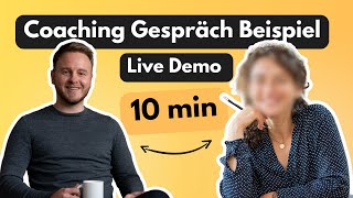 Coaching Gespräch Beispiel  in NUR 10 min zum Ziel [upl. by Aihsem]