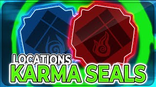 EVERY FATE SPIRIT  KARMA SEALS SPAWN LOCATION  Shindo Life [upl. by Anyela23]