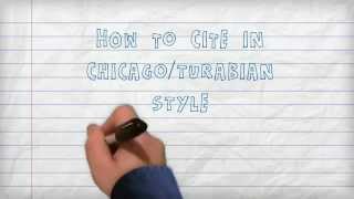 Citing  How to Cite in ChicagoTurabian Style A Three Minute Tutorial [upl. by Giovanna]