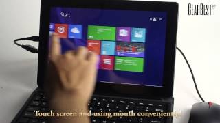 MeeGO Pad F10 Windows 81 OS Tablet PC with 101 inch WXGA HDMIGearBestcom [upl. by Esialb822]