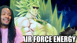 WillampNakina Reacts  BROLY RADIATES BLACK AIR FORCE ENERGY  CJ DaChamp [upl. by Casandra]