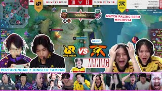 REAKSI KAYES LIAT RRQ VS ONIC GAME 1 MPL ID S14 REACTION STREAMER FNATIC ONIC vs RRQ HOSHI MPLIDS14 [upl. by Naujuj]