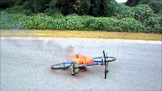 epic ebike FAIL 96v volt electric bike death by fire RAW video 50000 watts [upl. by Asi]