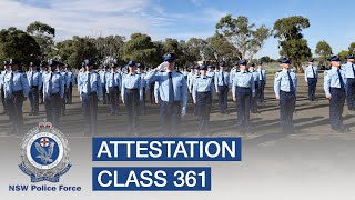 Attestation of Class 361  NSW Police Force [upl. by Occer]