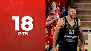 Donatas Motiejunas 18 points Highlights vs Fenerbahce Beko Istanbul [upl. by Anirbys]