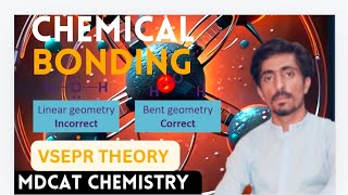 MDCAT 2024 Chemical bonding VSEPR theoryValence shell electronpair repulsion theory Chemistry [upl. by Kristo]