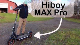 Hiboy MAX Pro Scooter Review [upl. by Dannie]