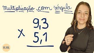 51 x 93  Multiplicação com vírgula passo a passo  Exemplo resolvido de multiplicação com vírgula [upl. by Terza]