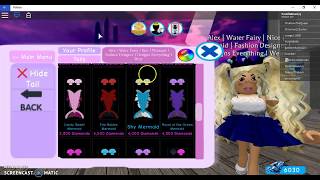 BUYING A MERMAID TAIL  Roblox [upl. by Doria]