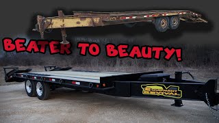 Incredible Equipment Trailer Restoration [upl. by Arocahs]