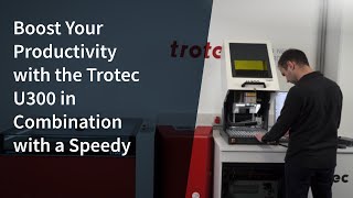 Boost your Productivity with the Trotec U300 Laser Marker in Combination with a Speedy Laser Cutter [upl. by Hutchings]