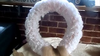 Diy Noodle and muffin case Wreath [upl. by Hachmann356]