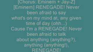 JayZ Feat Eminem  Renegade lyrics [upl. by Joana]