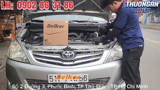 DELKOR 80D23L Cách Lắp Đặt Ắc Quy Cho Xe TOYOTA INNOVA [upl. by Inafit]