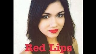 ♡ How I Do My RED Lips amp Top 4 Revlon RED Lipsticks ♡ [upl. by Sharron7]