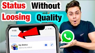 Upload WhatsApp Status Without Losing Quality in iPhone [upl. by Dasya]