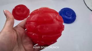 SOFT Glycerin Soap Cutting ASMR Satisfying Sounds [upl. by Hicks]