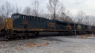 CSX Mixed Freight Train  Mount Airy MD 11102024 [upl. by Akcire483]