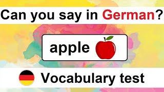 Can you guess 2020  German Vocabulary Test for Beginners [upl. by Azmuh]